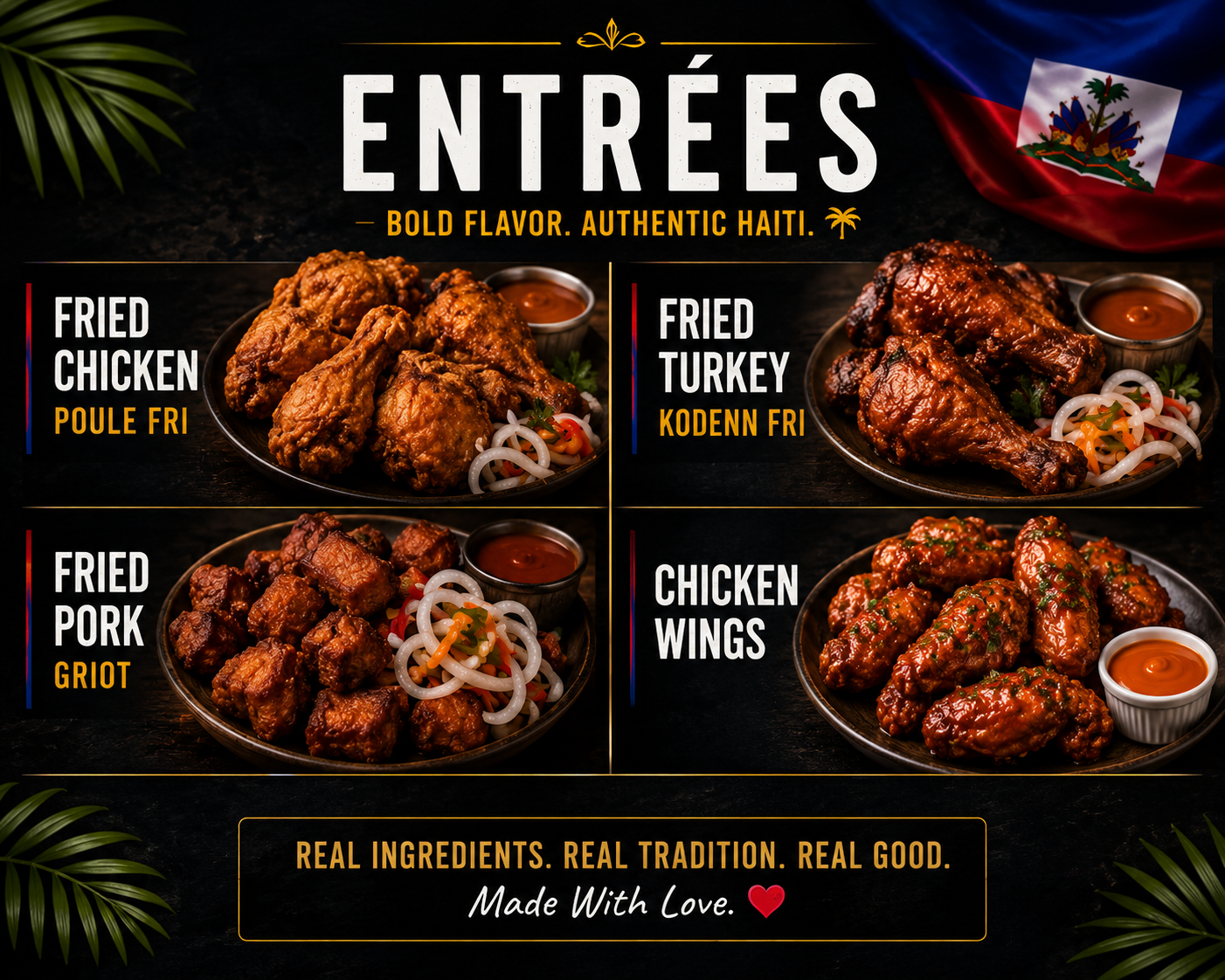Delicious Haitian Entrées