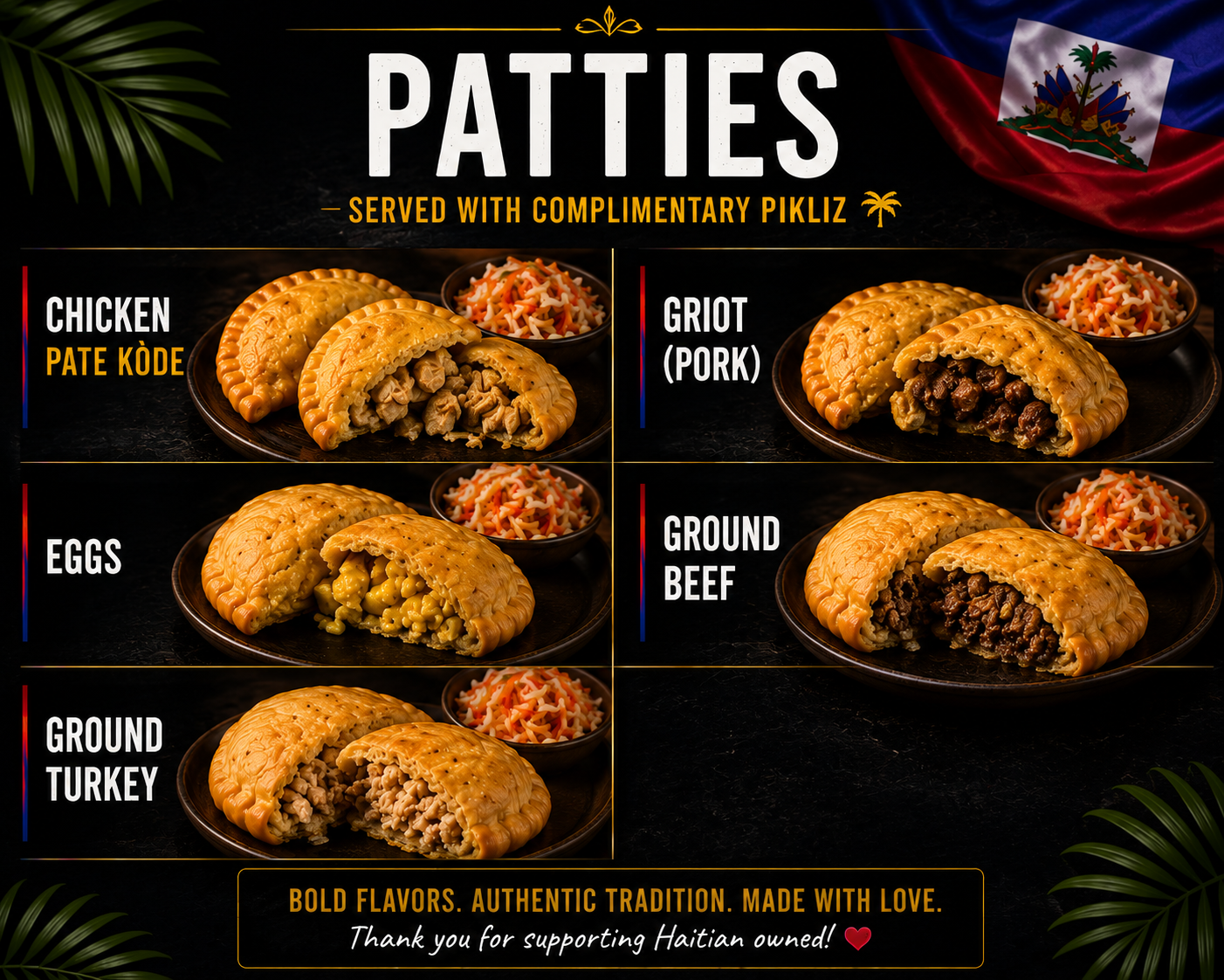 Delicious Haitian Patties